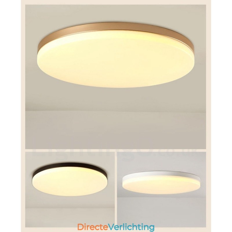 Ultradunne ronde dimbare moderne eigentijdse Scandinavische stijl plafondlampen met acryl kap kunnen ook als wandlamp worden gebruikt