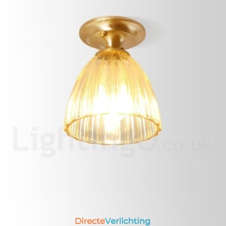 Puur messing rustieke lodge Scandinavische stijl plafondlamp met glazen kap Puur messing rustieke lodge Scandinavische stijl plafondlamp met glazen kap