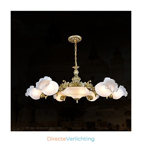 Traditionele klassieke vintage retro bronzen metalen kroonluchter Traditionele klassieke vintage retro bronzen metalen kroonluchter