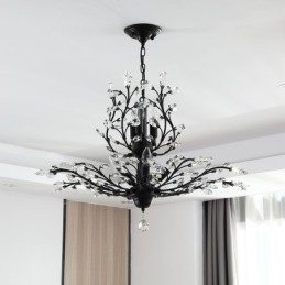 Kristallen ijzeren schilderij kroonluchter met kristallen moderne verlichtingslamp