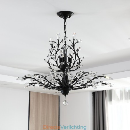 Kristallen ijzeren schilderij kroonluchter met kristallen moderne verlichtingslamp Kristallen ijzeren schilderij kroonluchter met kristallen moderne verlichtingslamp