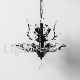 Kristallen ijzeren schilderij kroonluchter met kristallen moderne verlichtingslamp