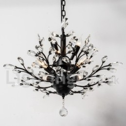 Kristallen ijzeren schilderij kroonluchter met kristallen moderne verlichtingslamp