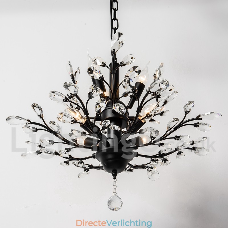 Kristallen ijzeren schilderij kroonluchter met kristallen moderne verlichtingslamp