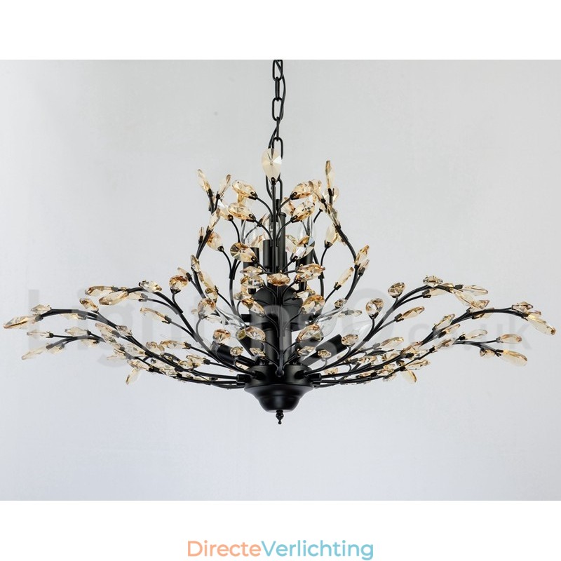 Kristallen ijzeren schilderij kroonluchter met kristallen moderne verlichtingslamp