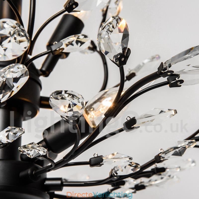Kristallen ijzeren schilderij kroonluchter met kristallen moderne verlichtingslamp