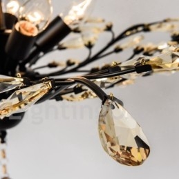 Kristallen ijzeren schilderij kroonluchter met kristallen moderne verlichtingslamp