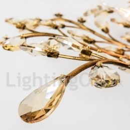 Kristallen ijzeren schilderij kroonluchter met kristallen moderne verlichtingslamp