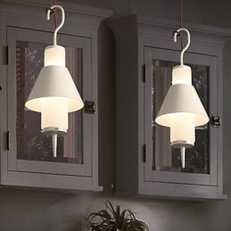 2-lichts mini-stijl moderne, eigentijdse metalen hanglamp