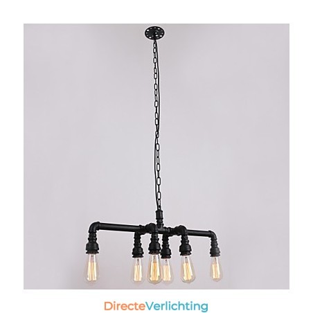 Waterpijp Retro Plating 6Licht Schilderij Hanger Waterpijp Retro Plating 6Licht Schilderij Hanger