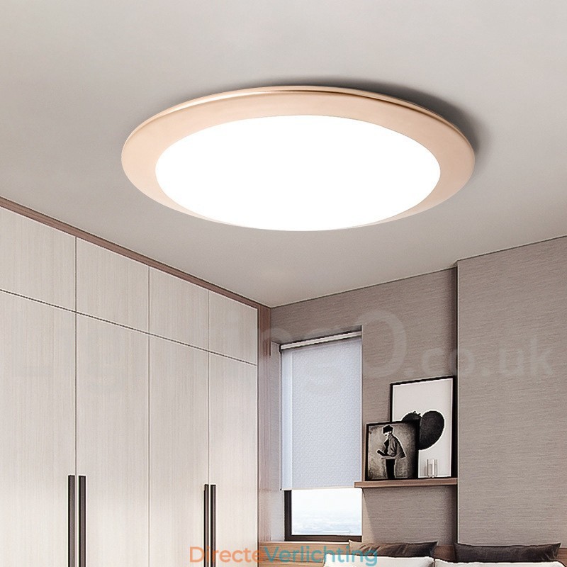 4CM dikke superdunne dimbare moderne eigentijdse Scandinavische stijl plafondlampen met acryl kap met afstandsbediening Kan ook worden gebruikt als wandlamp