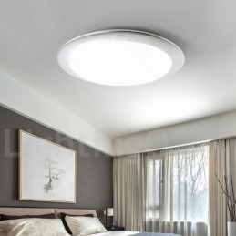 4CM dikke superdunne dimbare moderne eigentijdse Scandinavische stijl plafondlampen met acryl kap met afstandsbediening Kan ook worden gebruikt als wandlamp
