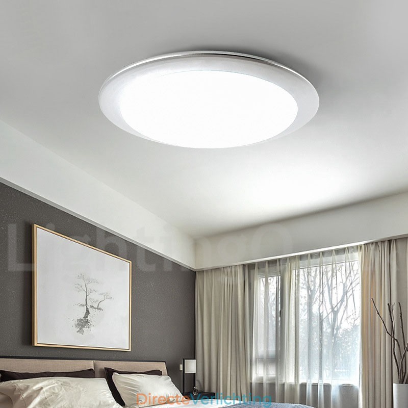 4CM dikke superdunne dimbare moderne eigentijdse Scandinavische stijl plafondlampen met acryl kap met afstandsbediening Kan ook worden gebruikt als wandlamp