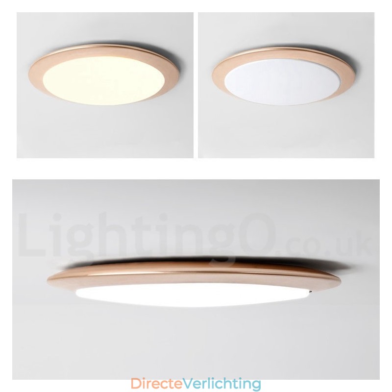 4CM dikke superdunne dimbare moderne eigentijdse Scandinavische stijl plafondlampen met acryl kap met afstandsbediening Kan ook worden gebruikt als wandlamp