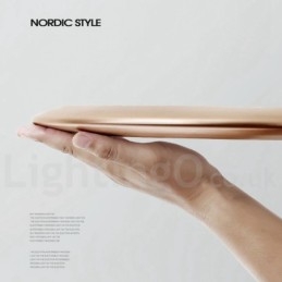 4CM dikke superdunne dimbare moderne eigentijdse Scandinavische stijl plafondlampen met acryl kap met afstandsbediening Kan ook worden gebruikt als wandlamp