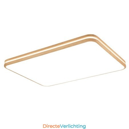 Dimbare rechthoekige houten plafondlamp met lens, moderne eigentijdse Scandinavische stijl, plafondlamp van hout met acryl kap en afstandsbediening. Kan ook als wandlamp worden gebruikt. Dimbare rechthoekige houten plafondlamp met lens, moderne eigentijdse Scandinavische stijl, plafondlamp van hout met acryl kap en afstandsbediening. Kan ook als wandlamp worden gebruikt.
