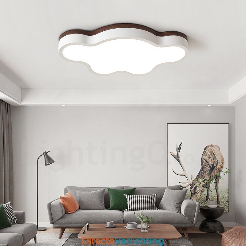 Retro Houten Stalen Plafondlamp voor Kinderen