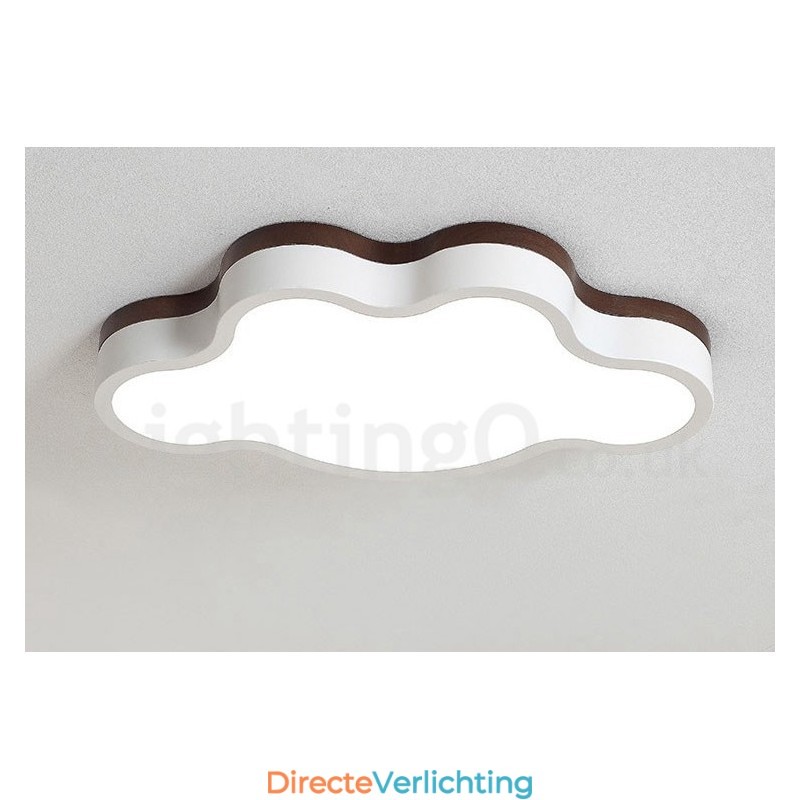 Retro Houten Stalen Plafondlamp voor Kinderen