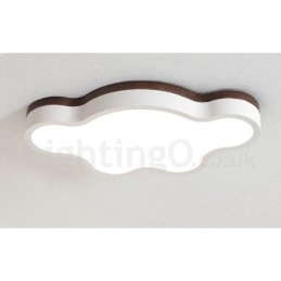 Retro Houten Stalen Plafondlamp voor Kinderen