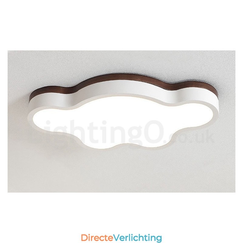 Retro Houten Stalen Plafondlamp voor Kinderen