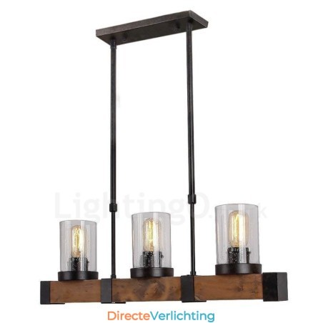 3 Licht Vintage Houten Kroonluchter Industriële Wind Loft Houten Lineaire Hanglamp 3 Licht Vintage Houten Kroonluchter Industriële Wind Loft Houten Lineaire Hanglamp