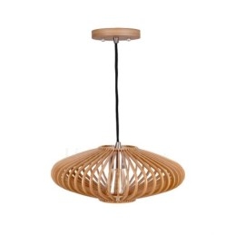 1 Licht Lantaarn Vintage Houten Kroonluchter Industriële Wind Loft Houten Lineaire Hanglamp