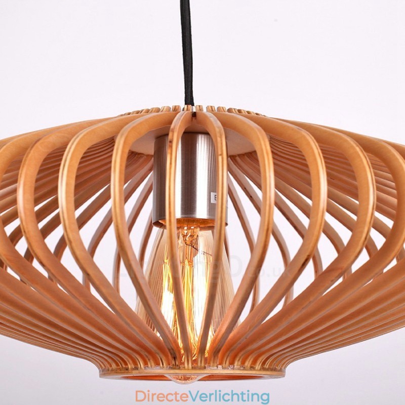 1 Licht Lantaarn Vintage Houten Kroonluchter Industriële Wind Loft Houten Lineaire Hanglamp