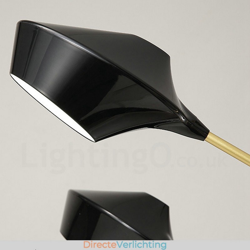 2-laags, veelkleurige lineaire retro kroonluchter met 6 lampen en acryl kappen voor buiten, garage