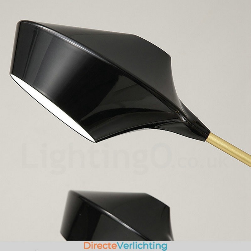 Twee lagen veelkleurige lineaire retro kroonluchter 8 lichtbronnen met acryl kappen buiten garage
