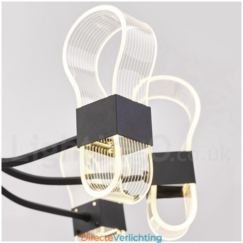 6-lichts Nordic Post Modern Design kroonluchter met acryl kappen