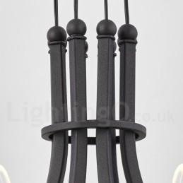 6-lichts Nordic Post Modern Design kroonluchter met acryl kappen
