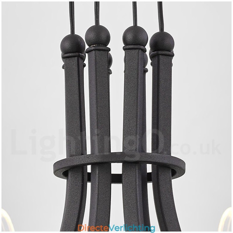 6-lichts Nordic Post Modern Design kroonluchter met acryl kappen