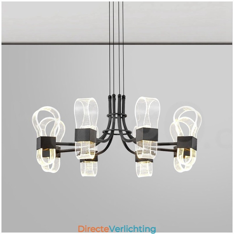 8-lichts Nordic Post Modern 2021 Design Kroonluchter met Acrylkappen