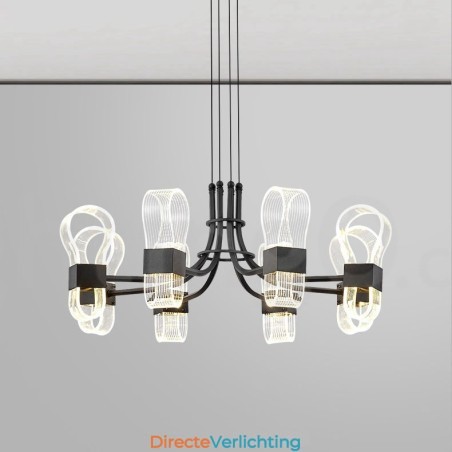 8-lichts Nordic Post Modern 2021 Design Kroonluchter met Acrylkappen 8-lichts Nordic Post Modern 2021 Design Kroonluchter met Acrylkappen