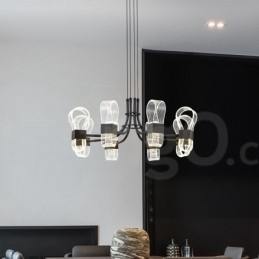 8-lichts Nordic Post Modern 2021 Design Kroonluchter met Acrylkappen