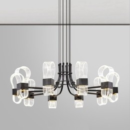 10-lichts Nordic Post Modern 2021 Design Kroonluchter met Acrylkappen