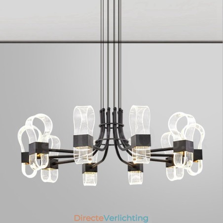 10-lichts Nordic Post Modern 2021 Design Kroonluchter met Acrylkappen 10-lichts Nordic Post Modern 2021 Design Kroonluchter met Acrylkappen