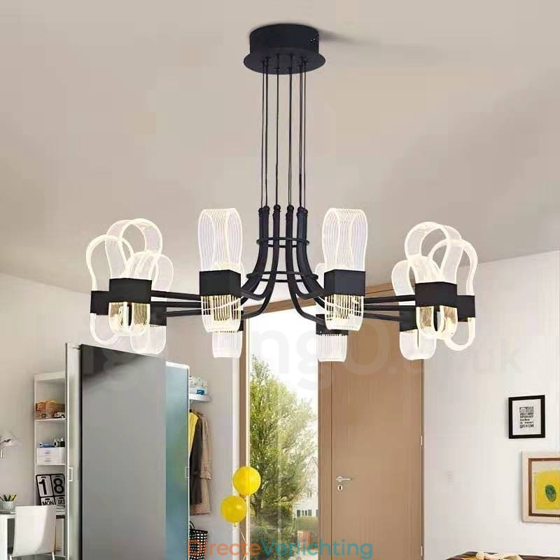 10-lichts Nordic Post Modern 2021 Design Kroonluchter met Acrylkappen