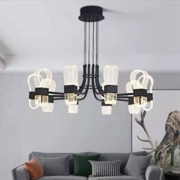 10-lichts Nordic Post Modern 2021 Design Kroonluchter met Acrylkappen