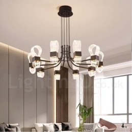 10-lichts Nordic Post Modern 2021 Design Kroonluchter met Acrylkappen