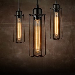 Kroonluchter Mini Stijl Rustieke Lodge Retro Metalen 3 Lichts Hanglamp