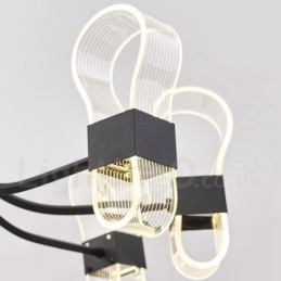 10-lichts Nordic Post Modern 2021 Design Kroonluchter met Acrylkappen