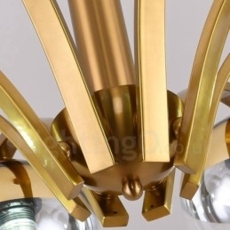 Nordic Fashion Goud Zilver Kroonluchter