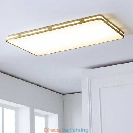 Ultradunne rechthoekige moderne eigentijdse Scandinavische stijl plafondlampen van messing met acryl kap kunnen ook als wandlamp worden gebruikt Ultradunne rechthoekige moderne eigentijdse Scandinavische stijl plafondlampen van messing met acryl kap kunnen ook als wandlamp worden gebruikt
