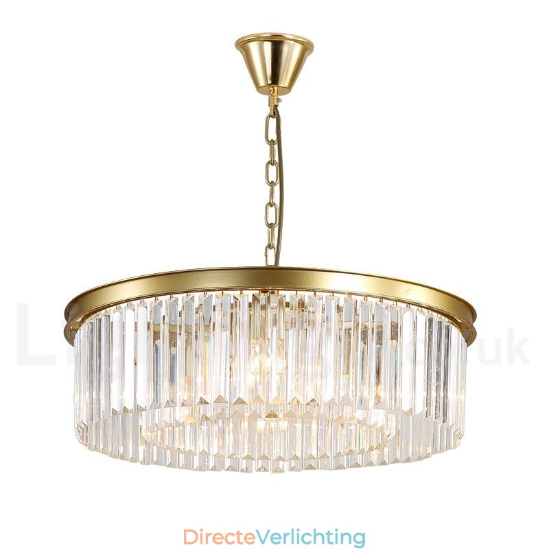 Postmoderne luxe ronde K9 kristallen hanglamp kroonluchter tentoonstellingshal