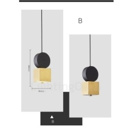 4 Stijlen Goud Zwart Postmoderne Hanglamp