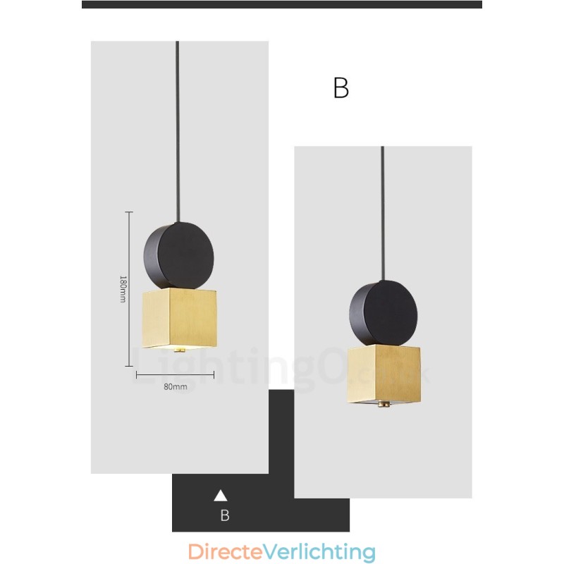 4 Stijlen Goud Zwart Postmoderne Hanglamp