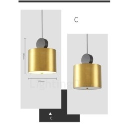 4 Stijlen Goud Zwart Postmoderne Hanglamp
