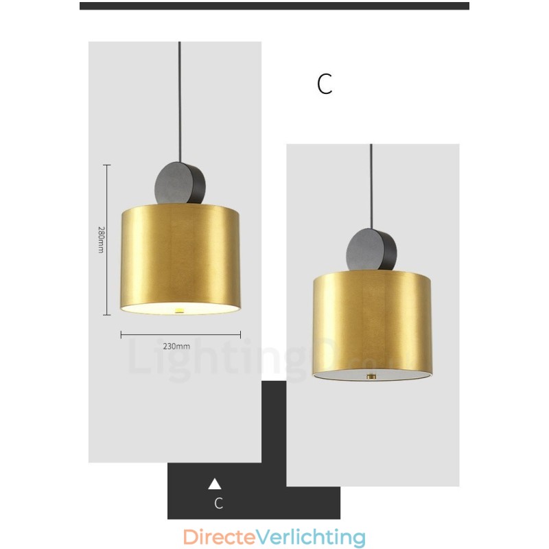 4 Stijlen Goud Zwart Postmoderne Hanglamp