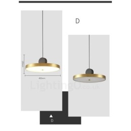 4 Stijlen Goud Zwart Postmoderne Hanglamp